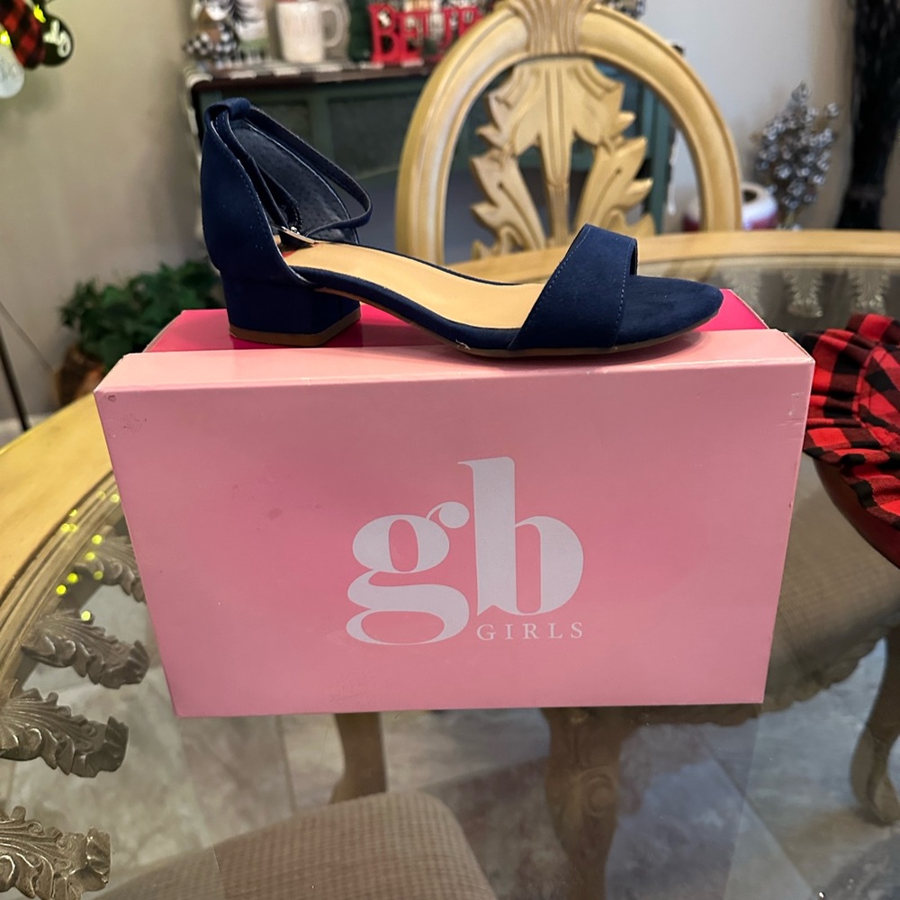GB Girls Navy Sandals